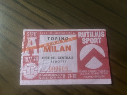 Torino milan biglietto ticket - torino-milan, biglietto/ticket