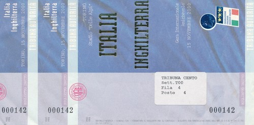 Ticket italy england - italy,