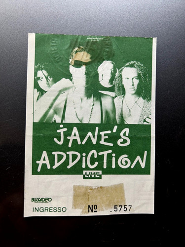 1991 janes addiction - addiction, embossed