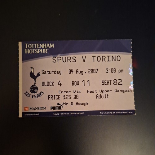 2007 tottenham v torino - 4/8/2007,