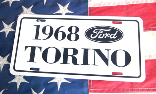 1968 ford torino license - ford,