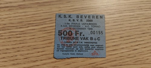 Ticket 1986 beveren - 1986, vs