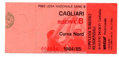 Ticket ita cagliari - cagliari, calcio