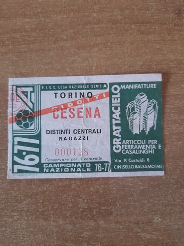 Biglietto ticket calcio stadio - biglietto,