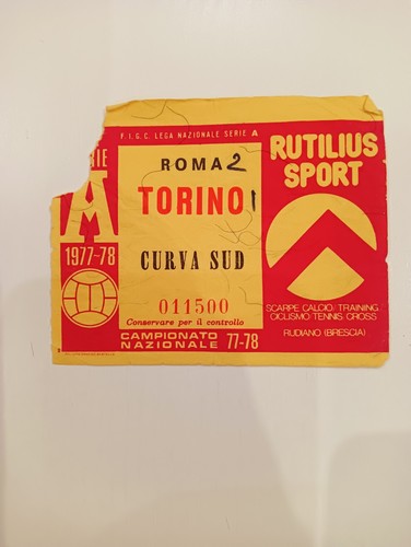 Biglietto calcio roma torino - biglietto,