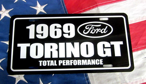 1969 ford torino license - gt,