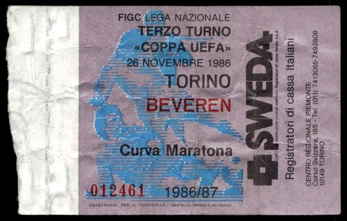 Ticket 1986 torino sk - ticket,