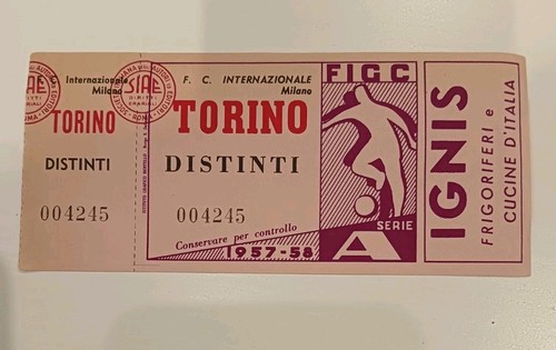 Inter torino biglietto - biglietto, ticket