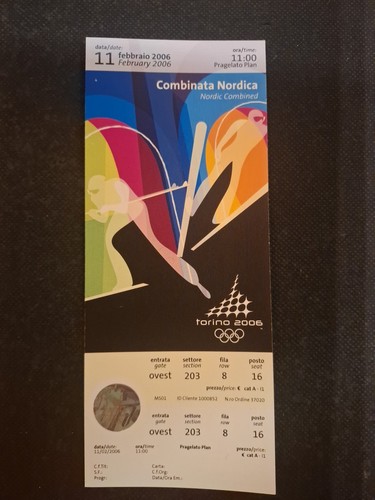 Biglietto ticket olimpiadi - ticket,
