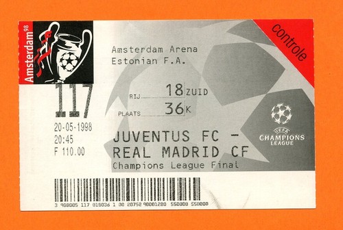 Final 1998 real - --, madrid
