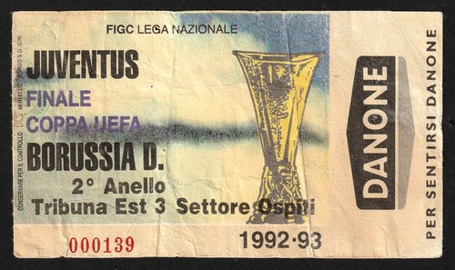 Biglietto 1993 juventus - biglietto, |
