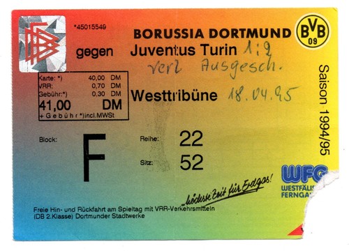 Ticket borussia dortmund - ticket,