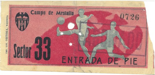Ticket valencia vs - , cf