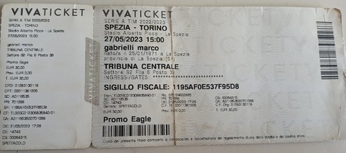 2023 biglietto stadio - 27/05/2023,